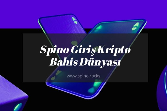 Spino Giriş Kripto Bahis Dünyası